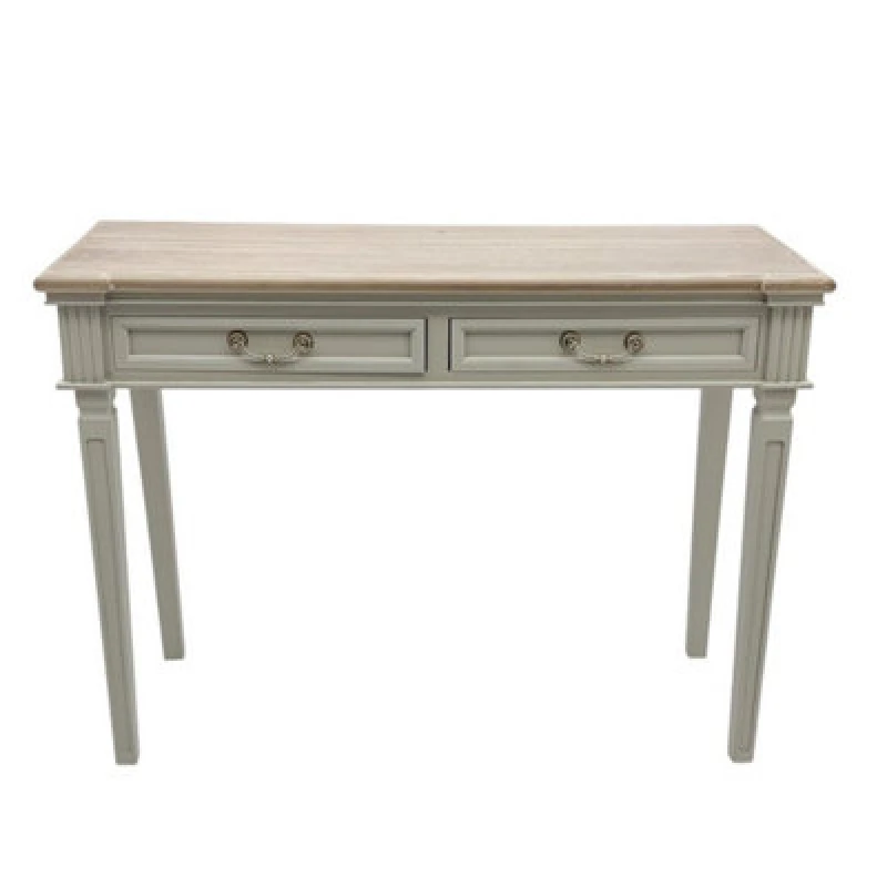 Image of MSL Premium Handcrafted 90CM Wooden 2-Drawer Halltable