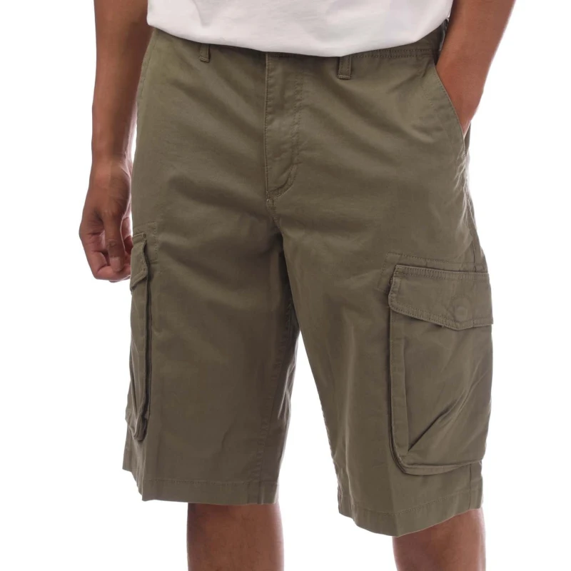 Image of Timberland Twill Cargo Shorts Khaki male 30 inch