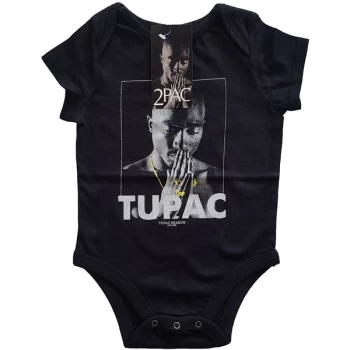 Image of Tupac - Praying Kids 3-6 Months Babywear - Black