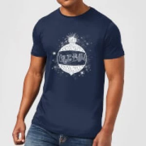 Image of Harry Potter Yule Ball Baubel Mens Christmas T-Shirt - Navy - S