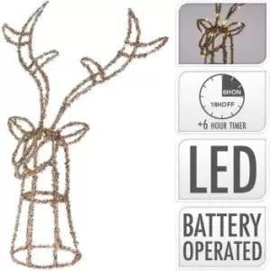 Image of The Spirit Of Christmas Reindeer Head 30LED31 - Gold