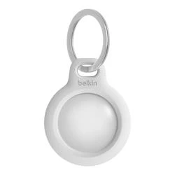 Image of Belkin Secure Holder with Key Ring for AirTag - White
