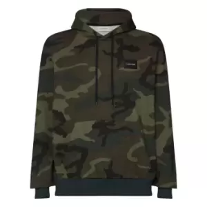 Image of Calvin Klein All Over Camo Hoody - Green