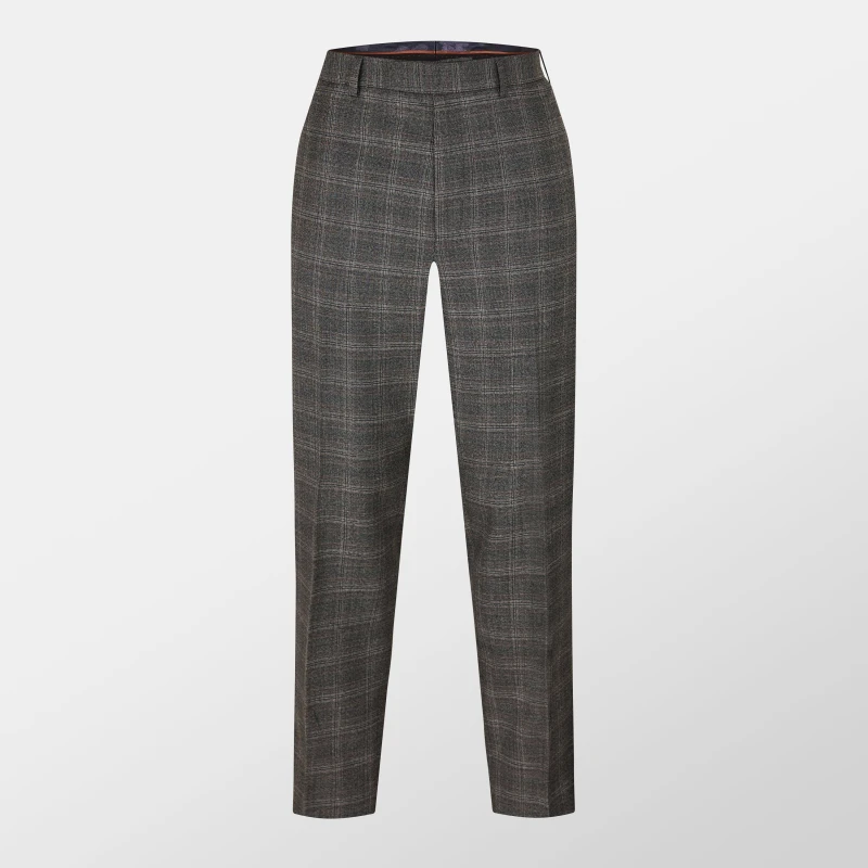Image of Ted Baker Mens Heritage Check Suit Trousers Grey male 40W R