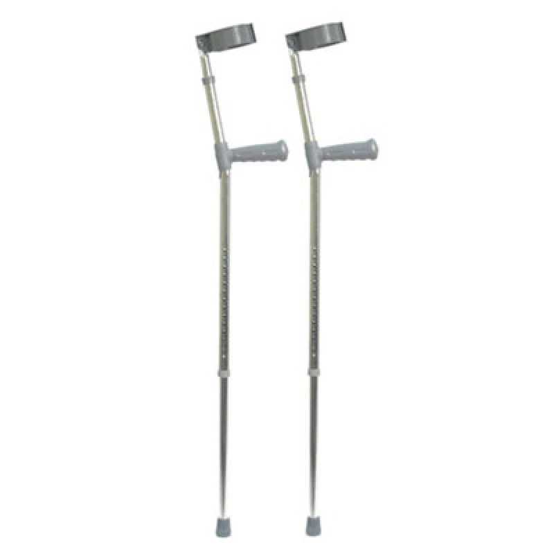 Image of Loops Small PVC Wedge Handle Lightweight Aluminium Elbow Crutch - 14+3 Height Settings Multi