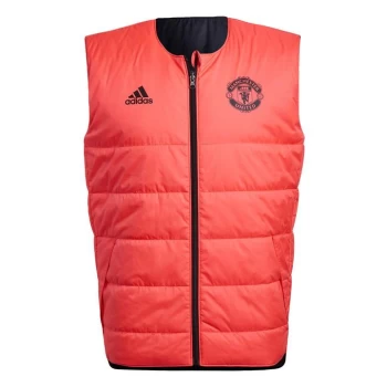 Image of adidas Manchester United Padded Vest Mens - Shock Red / Black