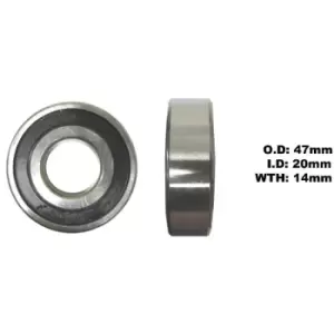 Image of Bearing NTN 6204LLU ID 20mm x OD 47mm x W 14mm