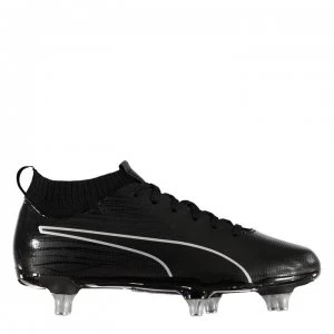 Image of Puma EvoKnit SG Football Boots Junior Boys - Triple Black