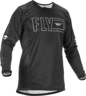 Image of FLY Racing Kinetic Fuel Jersey Black White S