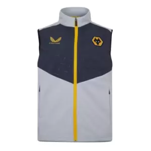 Image of Castore Wolves Gilet Mens - Silver