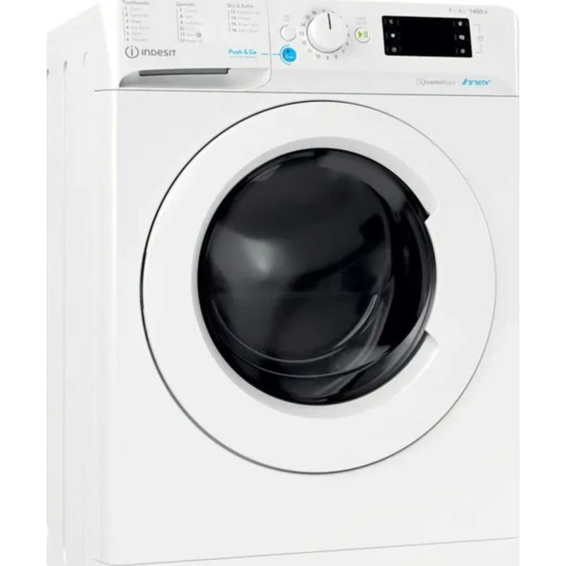 Image of Indesit BDE96436WVUK Washer Dryer in White 1400 Spin 9KG 6kg D Rated