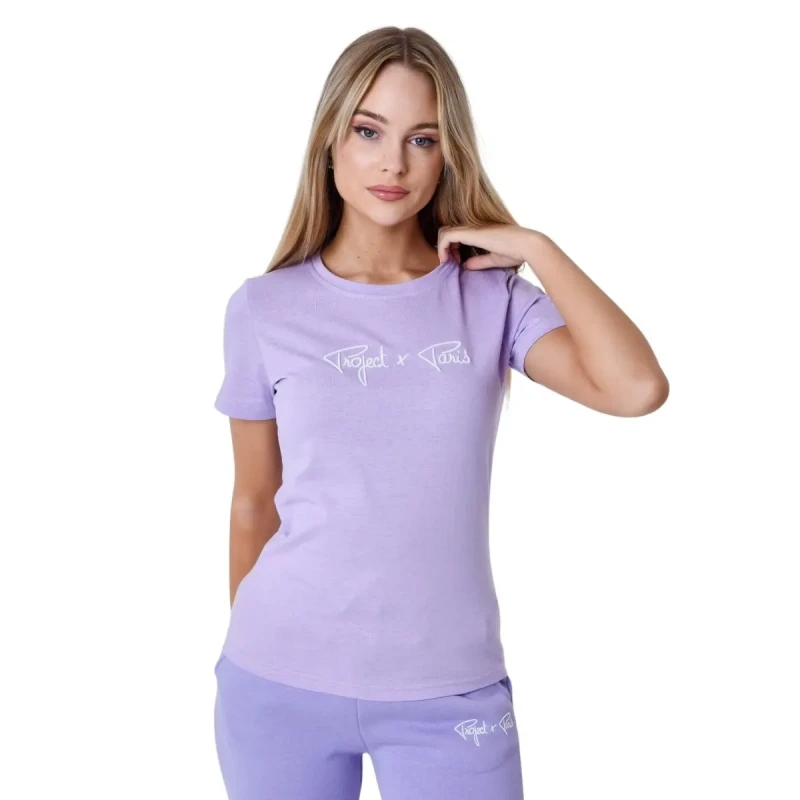 Image of Project X Paris Womens T-Shirt Project X Paris Essentials Violet Female L