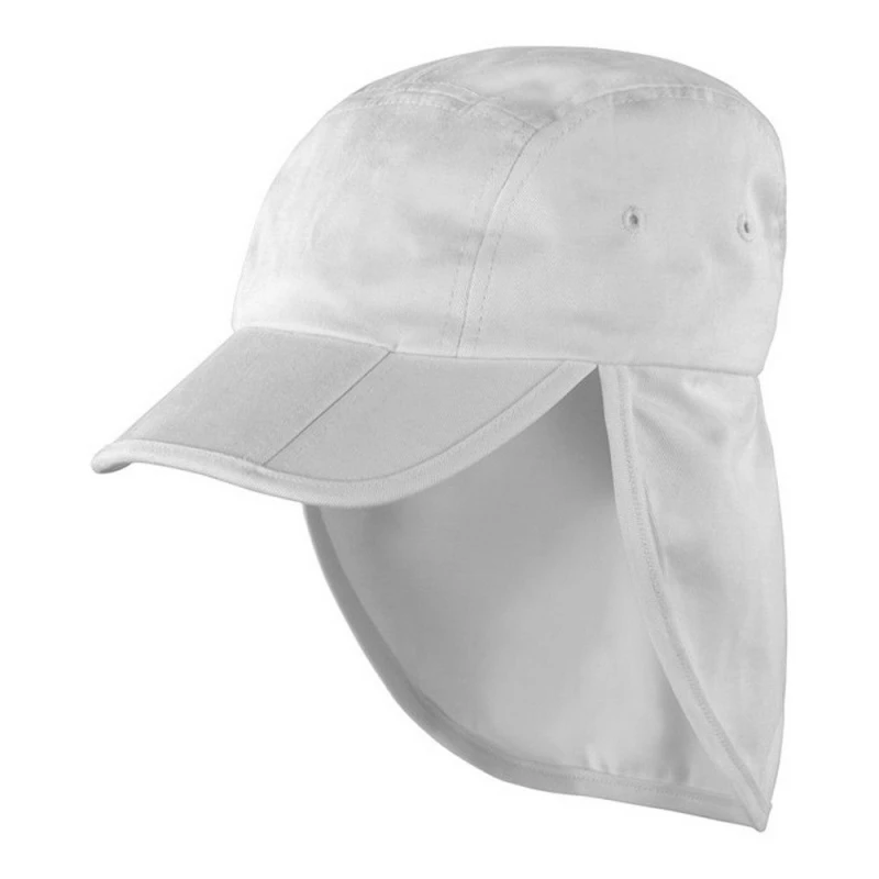 Image of Result Legionnaires Fold Up Cap in White White Unisex One Size