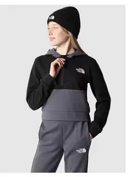 Image of The North Face Kids Slacker 1/4 Zip Hoodie - Black, Size S=7-8 Years, Women