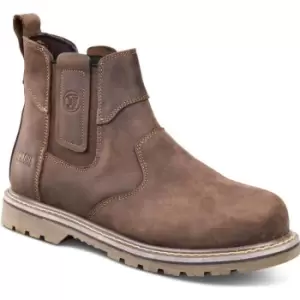 Image of Apache Crater Crazy Horse Safety Dealer Boots Brown Size 12