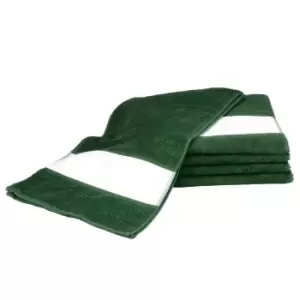 Image of A&R Towels Subli-Me Sport Towel (One Size) (Dark Green)