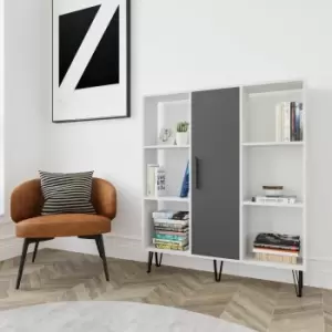 Image of Peoria 6 Shelves and a Cabinet Bookcase