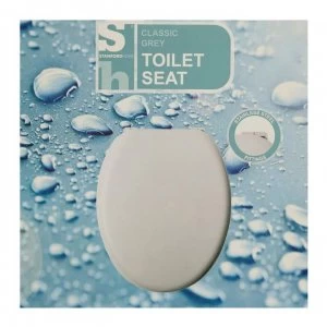 Image of Stanford Home Classic Toilet Seat - Grey