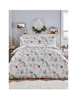 Image of Fusion Winter Stags Christmas Duvet Cover Set