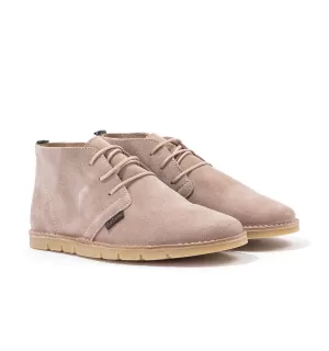 Image of Barbour Ledger Suede Stitch Down Chukka Boots - Taupe