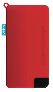 Image of Veho Pebble Pokket 1000mAh micro size keyring Power Bank - Red