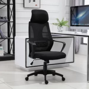 Image of Vinsetto Mesh Ergonomic Home Office Chair w/ Headrest Black