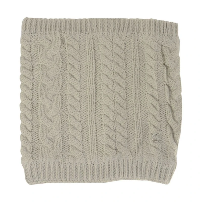 Image of HyFASHION Mens Meribel Cable Knit Snood in Beige Beige Male One Size
