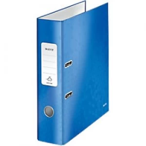 Image of Leitz 180° WOW Lever Arch File 80 mm Laminated Cardboard A4 Blue