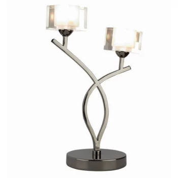 Image of Robert Dyas Village At Home Ice Table Lamp - Pewter