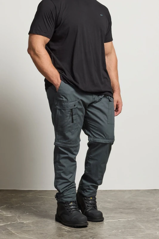 Image of BadRhino BadRhino Men Zip Off Trekking Trousers in Grey Size: 44 Grey 44 Male 5063589190604
