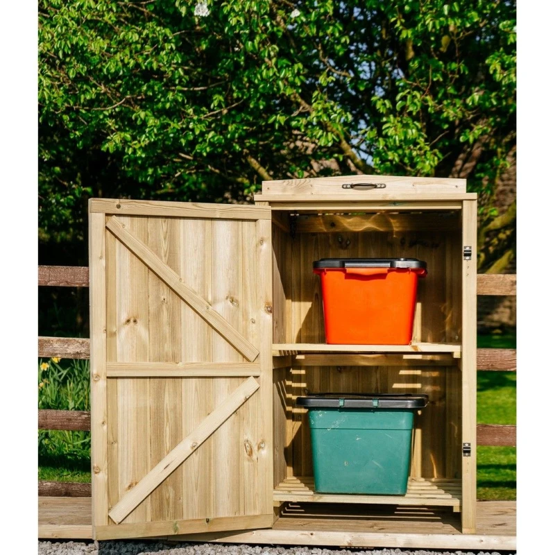 Image of Buttercup Farm Chatburn 2 Box Store - Timber - Fits 2 x Boxes in Brown Brown Unisex