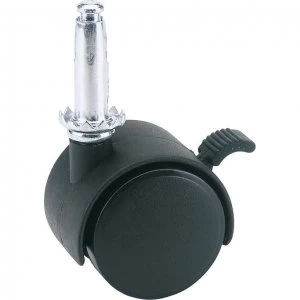 Image of Draper Nylon Wheeled Castor and Brake 40mm