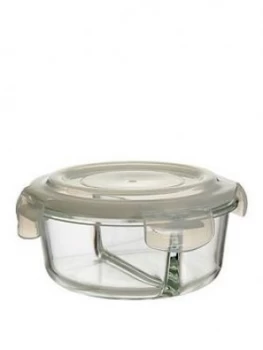 Image of Premier Housewares Freska Round Glass Container With 2 Compartments