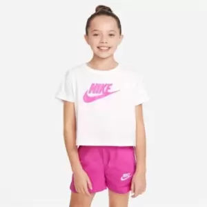 Image of Nike Sportswear Big Kids (Girls') Cropped T-Shirt - White