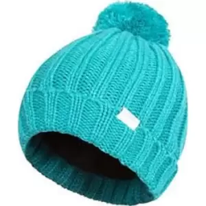 Image of Trespass Childrens/Kids Nefti Pom Pom Beanie (5-7 Years) (Aqua Blue)