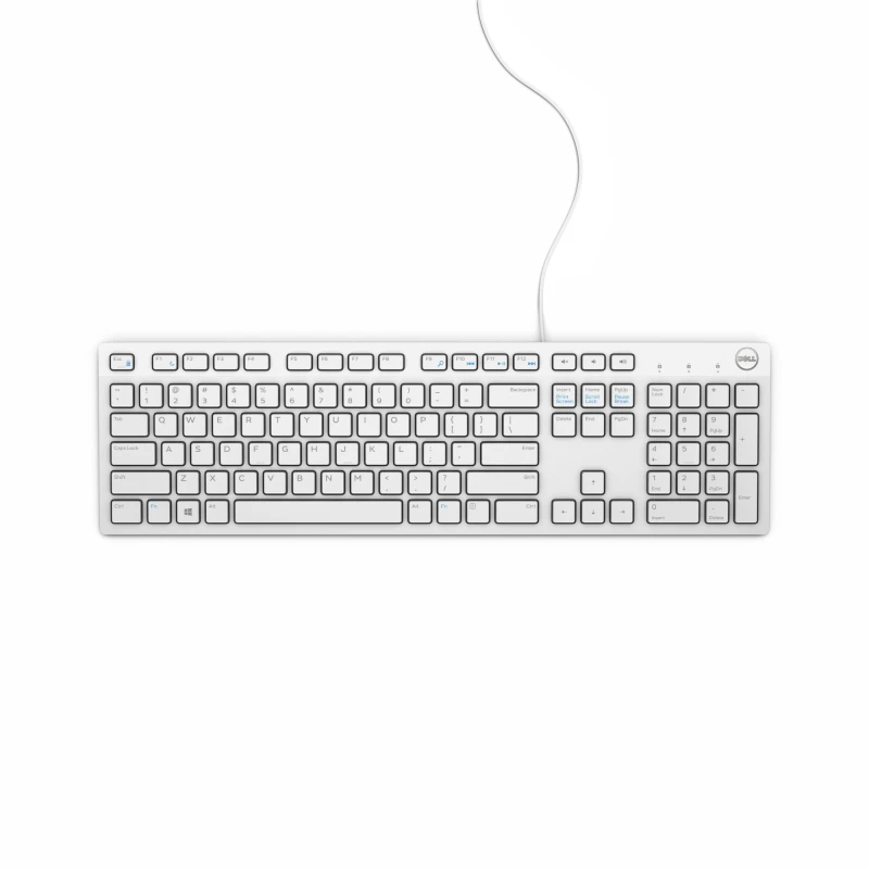 Image of DELL Wired Keyboard - KB216 - German (QWERTZ) - White