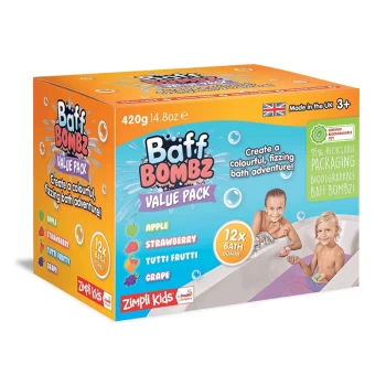 Image of Zimpli Kids - Baff Bombz Value Pack 12X Bath Bombs - New And In Stock At Poundtoy - Bath Toys - Childrens Toys & Birthday Present Ideas