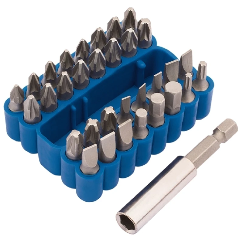 Image of Draper Draper Screwdriver and Magnetic Bit Holder Set (33 Piece) MBH33/B 82386 Draper-82386