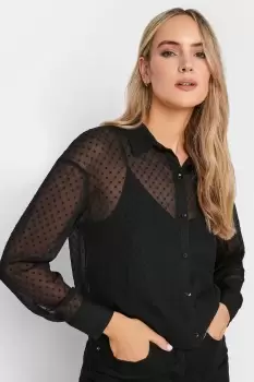 Image of Tall Dobby Spot Oversized Shirt