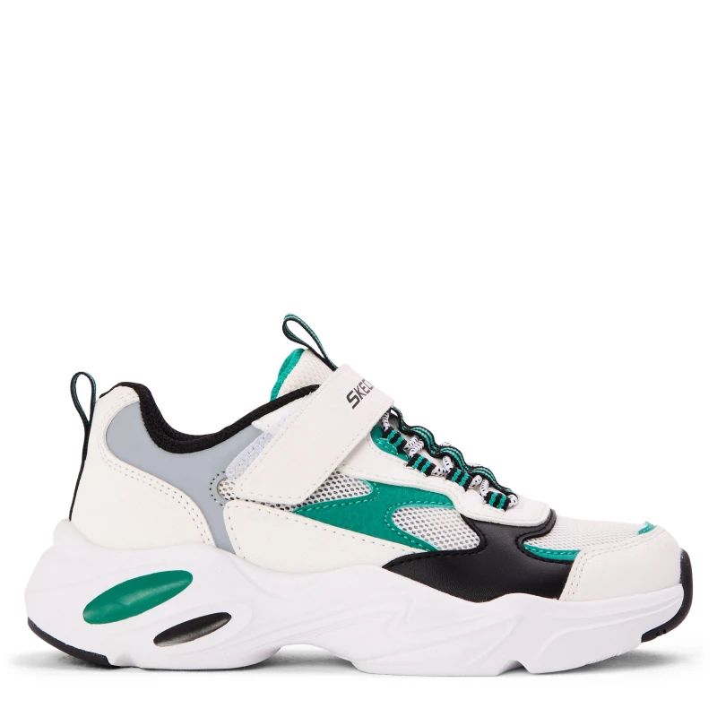 Image of Skechers Staminaairy White/Green unisex C10 (27.5)