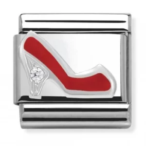 Image of Nomination CLASSIC Silvershine Red High Heel Charm 330305/10