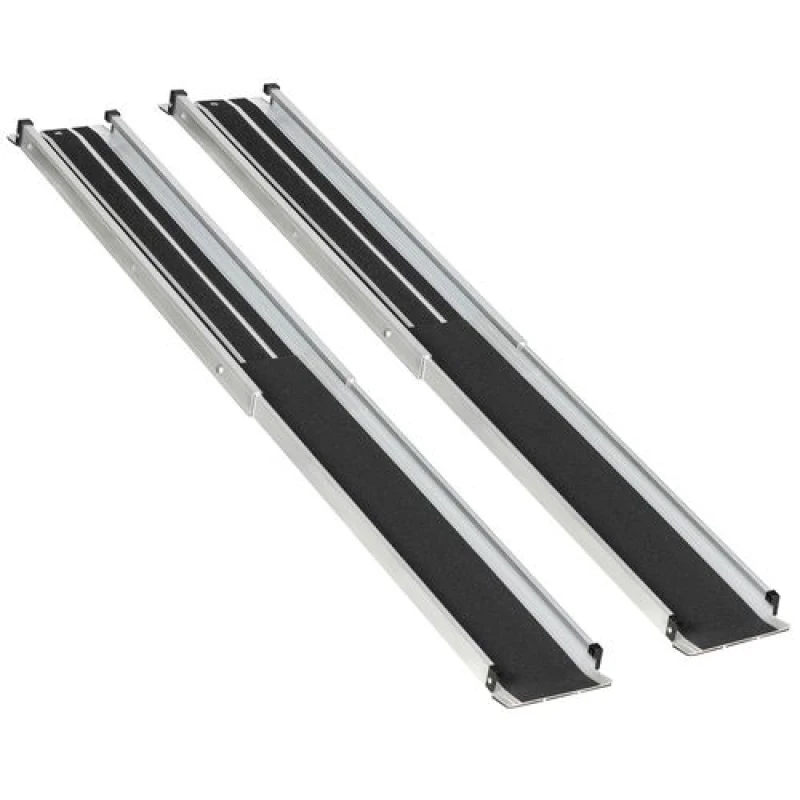Image of HOMCOM Aluminium Telescopic Wheelchair Ramps, 183cm, 270kg, Folding Ramp - Homcom 5056725598150