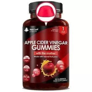 Image of Apple Cider Vinegar, 30 Vegan Gummies + Vitamin B12 Folate