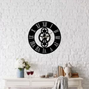 Image of Platon Clock Black Decorative Metal Wall Clock