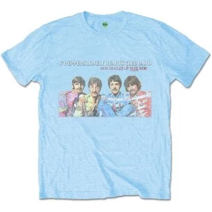 Image of The Beatles - LP Here Now Unisex Medium T-Shirt - Blue