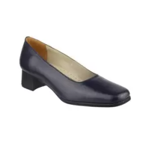Image of Amblers Walford Ladies Leather Court / Womens Shoes (4 UK) (Navy)