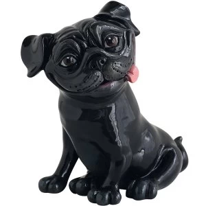 Image of Little Paws Figurines Pete - Pug Black
