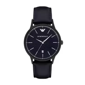 Image of Emporio Armani Mens Blue Dial Strap Watch