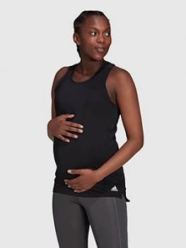 Image of Adidas Maternity Aeroready Designed 2 Move Sport Tank Top - Black