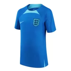 Image of 2022-2023 England Strike Training Shirt (Blue) - Kids